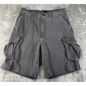 Polo Ralph Lauren Cargo Shorts Mens 33 Grey Classic 67 Chino Cotton